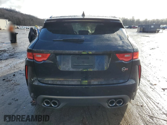 2019 Jaguar F-Pace SVR with VIN SADCZ2EEXKA606569, listed as a Copart auction lot 81816513 with 33,532 mi miles and . Bid and sale history available at DreamBid. Image 6.