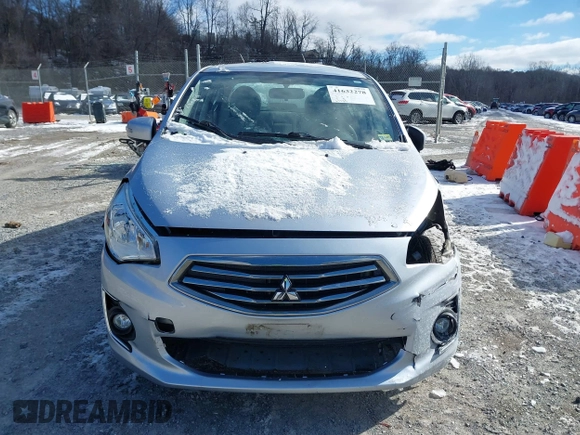 2019 Mitsubishi Mirage G4 SE with VIN ML32F4FJ4KHF11378, listed as a IAAI auction lot 41632278 with 63,395 mi miles. Bid and sale history available at carsss.com. Image 12.