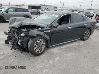 2020 Kia Optima Hybrid EX with VIN KNAGU4LE0L5041685, listed as a Copart auction lot 76353634 with 129,485 mi miles and Salvage Title. Bid and sale history available at carsss.com. Image 1.