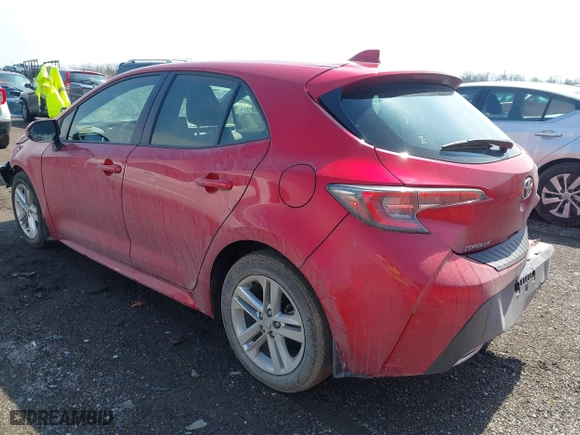 2022 Toyota Corolla Hatchback SE with VIN JTND4MBE0N3183391, listed as a IAAI auction lot 41905037 with 27,291 mi miles. Bid and sale history available at carsss.com. Image 3.