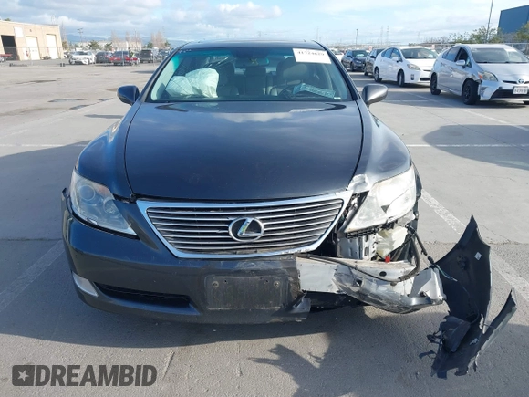 2008 Lexus LS 460 with VIN JTHBL46F185079002, listed as a IAAI auction lot 41724629 with Not Provided miles and . Bid and sale history available at DreamBid. Image 12.