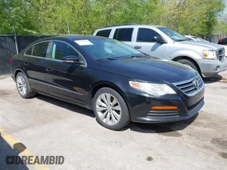 2012 Volkswagen CC Sport PZEV with VIN WVWMP7ANXCE507124, listed as a IAAI auction lot 42105616 with 128,873 mi miles. Bid and sale history available at carsss.com. Image 1.