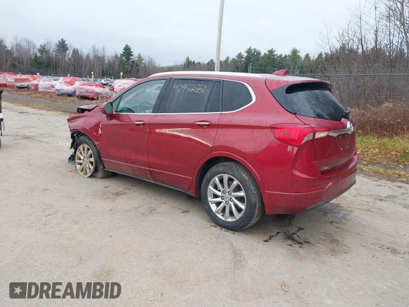 2019 Buick Envision Essence with VIN LRBFX2SA3KD042082, listed as a IAAI auction lot 40952651 with 43,998 mi miles and . Bid and sale history available at carsss.com. Image 3.