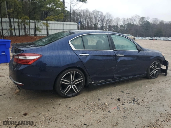2016 Honda Accord Sedan Sport with VIN 1HGCR2F52GA130627, listed as a Copart auction lot 44522555 with 112,506 mi miles and Salvage Title. Bid and sale history available at carsss.com. Image 3.