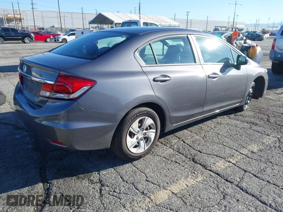 2015 Honda Civic Sedan LX with VIN 19XFB2E51FE061538, listed as a IAAI auction lot 41761473 with 113,404 mi miles. Bid and sale history available at carsss.com. Image 4.