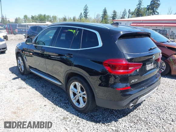 2020 BMW X3 xDrive30i with VIN 5UXTY5C02LLT36913, listed as a IAAI auction lot 42163966 with 90,792 mi miles and . Bid and sale history available at DreamBid. Image 3.