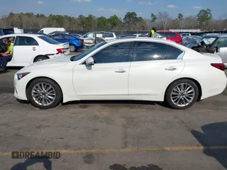 2021 Infiniti Q50 3.0t LUXE with VIN JN1EV7BP3MM700462, listed as a IAAI auction lot 41800539 with 55,866 mi miles. Bid and sale history available at carsss.com. Image 14.
