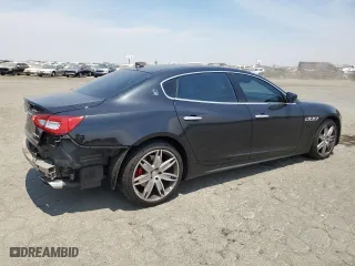 2014 Maserati Quattroporte S Q4 with VIN ZAM56RRAXE1082630, listed as a Copart auction lot 59699864 with 81,535 mi miles and Salvage Title. Bid and sale history available at carsss.com. Image 3.