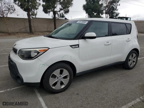 2016 Kia Soul with VIN KNDJN2A21G7342897, listed as a Copart auction lot 53576865 with 104,554 mi miles and Salvage Title. Bid and sale history available at carsss.com. Image 1.