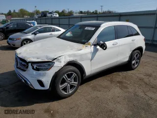 2021 Mercedes-Benz GLC with VIN W1N0G8EB5MV285686, listed as a Copart auction lot 54317825 with 38,605 mi miles and Salvage Title. Bid and sale history available at carsss.com. Image 1.