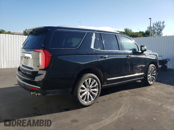 2023 GMC Yukon Denali with VIN 1GKS1DKL5PR206011, listed as a Copart auction lot 73251724 with 54,536 mi miles and Clean Title. Bid and sale history available at carsss.com. Image 3.