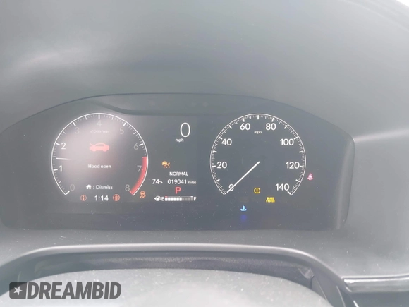2023 Honda CR-V EX-L with VIN 5J6RS4H77PL010814, listed as a IAAI auction lot 42181761 with 19,041 mi miles and . Bid and sale history available at DreamBid. Image 7.