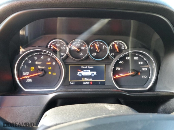 2019 Chevrolet Silverado 1500 LT with VIN 3GCPWCEK8KG106249, listed as a Copart auction lot 77646124 with 86,749 mi miles and Non Repairable. Bid and sale history available at carsss.com. Image 9.