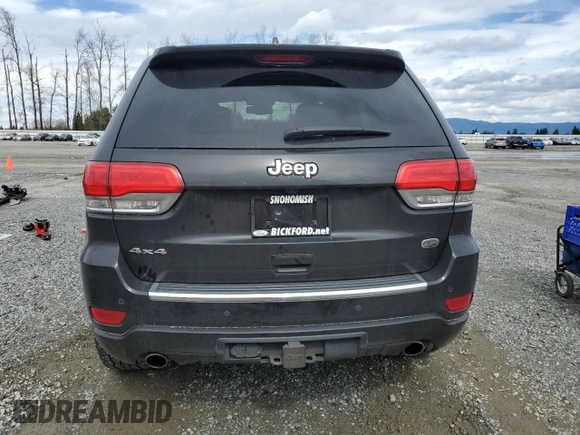 2015 Jeep Grand Cherokee Overland with VIN 1C4RJFCT2FC944001, listed as a Copart auction lot 50500105 with 96,778 mi miles and Salvage Title. Bid and sale history available at carsss.com. Image 6.