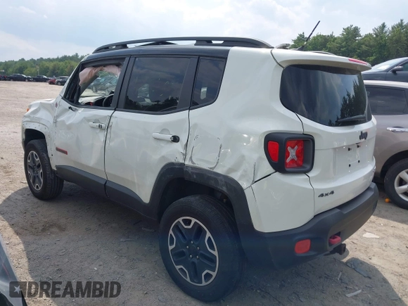 2016 Jeep Renegade Trailhawk with VIN ZACCJBCT1GPC60715, listed as a IAAI auction lot 42460460 with 124,061 mi miles and . Bid and sale history available at DreamBid. Image 3.