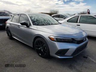 2024 Honda Civic Sport with VIN 2HGFE2F58RH520693, listed as a Copart auction lot 49313475 with 12,997 mi miles and Salvage Title. Bid and sale history available at DreamBid. Image 4.