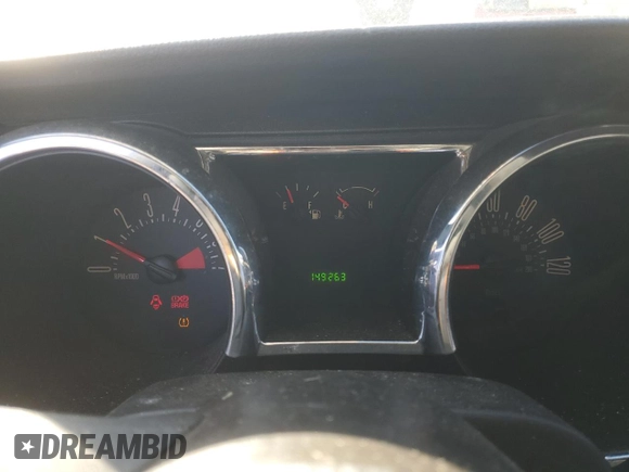 2008 Ford Mustang Deluxe with VIN 1ZVHT80N985146736, listed as a Copart auction lot 49139475 with 149,263 mi miles and Non Repairable. Bid and sale history available at carsss.com. Image 9.
