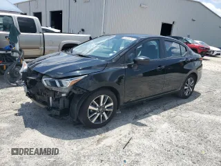 2021 Nissan Versa SV with VIN 3N1CN8EV7ML912282, listed as a Copart auction lot 58038755 with 65,525 mi miles and Salvage title. Bid and sale history available at DreamBid. Image 1.