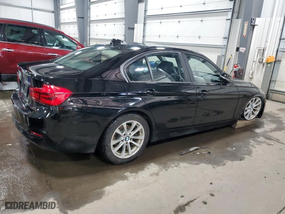 2018 BMW 3 Series 320i xDrive with VIN WBA8A3C59JA357713, listed as a Copart auction lot 42539945 with 0 mi miles and Salvage Title. Bid and sale history available at carsss.com. Image 3.