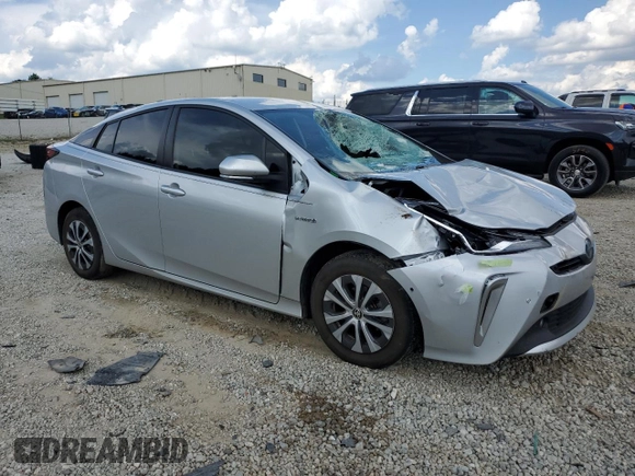 2021 Toyota Prius LE with VIN JTDL9MFU0M3030950, listed as a Copart auction lot 64421325 with 46,235 mi miles and Salvage title. Bid and sale history available at DreamBid. Image 4.