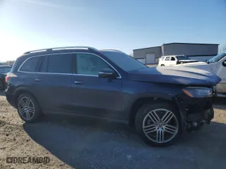 2024 Mercedes-Benz GLS with VIN 4JGFF5KE3RB174463, listed as a Copart auction lot 48996445 with 14,786 mi miles and Salvage Title. Bid and sale history available at carsss.com. Image 4.