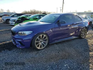 2019 BMW M2 Competition with VIN WBS2U7C56K7D52745, listed as a Copart auction lot 82582104 with 27,731 mi miles and Salvage Title. Bid and sale history available at carsss.com. Image 1.