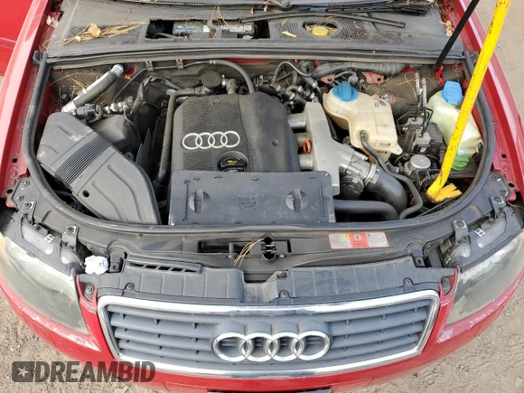 2005 Audi A4 1.8T with VIN WAUAC48H45K006082, listed as a Copart auction lot 81305624 with 105,693 mi miles and Salvage Title. Bid and sale history available at carsss.com. Image 11.