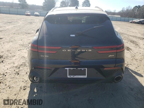 2025 Genesis GV70 2.5T with VIN 5NMMADTB0SH031688, listed as a Copart auction lot 89095825 with 535 mi miles and Salvage title. Bid and sale history available at DreamBid. Image 6.