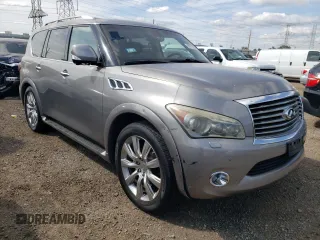 2013 Infiniti QX56 with VIN JN8AZ2NE5D9040560, listed as a Copart auction lot 68071584 with 165,811 mi miles and Clean Title. Bid and sale history available at carsss.com. Image 4.