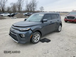 2021 Kia Soul S with VIN KNDJ23AU1M7740879, listed as a Copart auction lot 50702135 with 74,707 mi miles and Salvage Title. Bid and sale history available at carsss.com. Image 1.