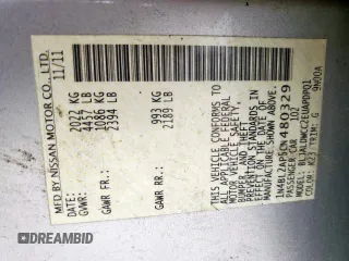 2012 Nissan Altima SR with VIN 1N4BL2AP5CN480329, listed as a Copart auction lot 54907545 with 113,570 mi miles and Salvage Title. Bid and sale history available at DreamBid. Image 13.