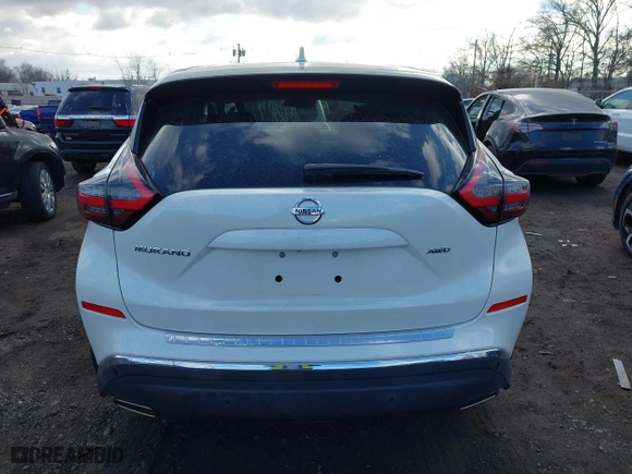 2021 Nissan Murano S with VIN 5N1AZ2AS8MC146605, listed as a IAAI auction lot 41683334 with 48,558 mi miles. Bid and sale history available at carsss.com. Image 16.
