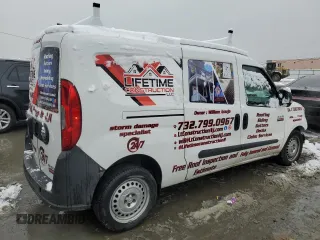 2015 Ram ProMaster City Cargo Tradesman with VIN ZFBERFAT5F6A63517, listed as a Copart auction lot 43895155 with 238,462 mi miles and Salvage Title. Bid and sale history available at carsss.com. Image 3.