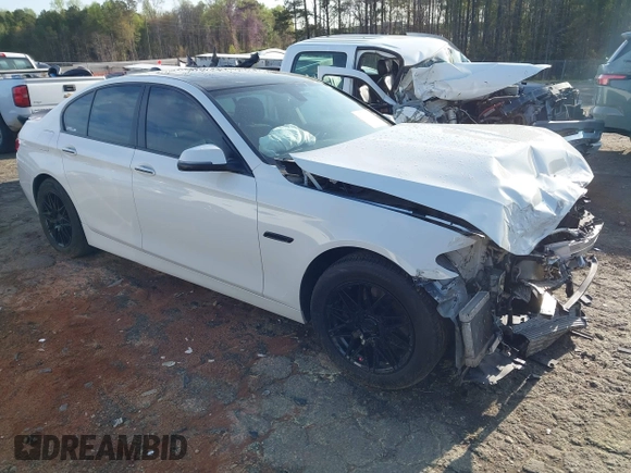 2014 BMW 5 Series 528i with VIN WBA5A5C52ED507292, listed as a IAAI auction lot 41930226 with 98,591 mi miles. Bid and sale history available at carsss.com. Image 1.