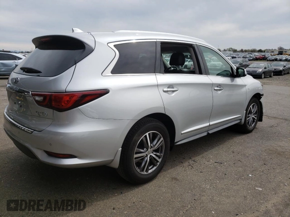 2020 Infiniti QX60 Luxe with VIN 5N1DL0MN2LC518091, listed as a Copart auction lot 49186435 with 29,563 mi miles and Salvage Title. Bid and sale history available at DreamBid. Image 3.