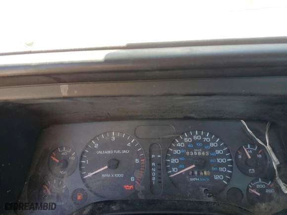1995 Dodge Ram 1500 with VIN 1B7HC16Z4SS234817, listed as a Copart auction lot 53002615 with 235,643 mi miles and Salvage Title. Bid and sale history available at carsss.com. Image 9.