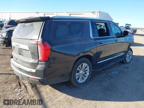 2023 GMC Yukon XL SLT z VIN 1GKS2GKT9PR208083, wystawiony jako IAAI lot #41285870 z przebiegiem 69 901 mil mil oraz . Historia ofert i sprzedaży dostępna na DreamBid. Obrazek 4.
