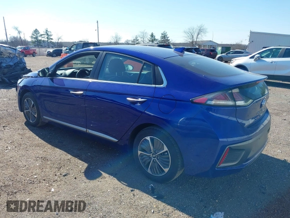 2022 Hyundai Ioniq Limited with VIN KMHCX5LD5NU265674, listed as a IAAI auction lot 41456208 with 30,438 mi miles and . Bid and sale history available at DreamBid. Image 3.