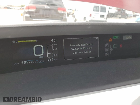 2016 Toyota Prius Two with VIN JTDKBRFU7G3517855, listed as a Copart auction lot 52179885 with 59,870 mi miles and Salvage Title. Bid and sale history available at carsss.com. Image 9.