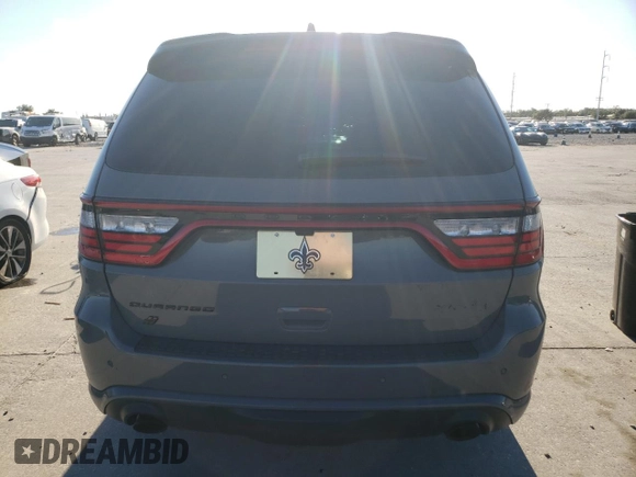 2023 Dodge Durango SRT Hellcat Premium with VIN 1C4SDJH91PC585475, listed as a Copart auction lot 82422984 with 6,195 mi miles and Salvage Title. Bid and sale history available at DreamBid. Image 6.