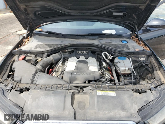 2014 Audi A6 Premium Plus with VIN WAUFGAFC9EN164626, listed as a Copart auction lot 61979655 with 125,204 mi miles and Salvage title. Bid and sale history available at DreamBid. Image 11.