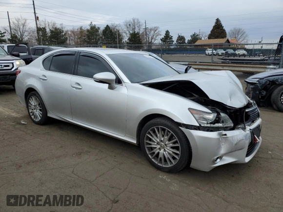 2013 Lexus GS 350 with VIN JTHCE1BL1D5002696, listed as a Copart auction lot 45963774 with 120,107 mi miles and Salvage Title. Bid and sale history available at DreamBid. Image 4.