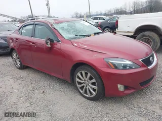 2007 Lexus IS 250 with VIN JTHCK262175013881, listed as a IAAI auction lot 41292352 with 149,533 mi miles. Bid and sale history available at carsss.com. Image 1.