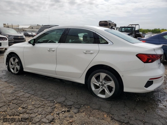 2023 Audi A3 Premium with VIN WAUAUDGY4PA120042, listed as a Copart auction lot 51936635 with 16,468 mi miles and Salvage Title. Bid and sale history available at carsss.com. Image 2.