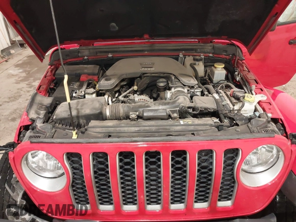 2020 Jeep Gladiator Overland with VIN 1C6HJTFG1LL129994, listed as a IAAI auction lot 42244189 with 46,414 mi miles and . Bid and sale history available at DreamBid. Image 10.