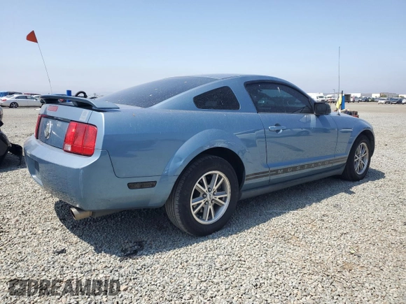2005 Ford Mustang Deluxe with VIN 1ZVFT80N155244601, listed as a Copart auction lot 59180005 with 151,683 mi miles and Salvage title. Bid and sale history available at DreamBid. Image 3.