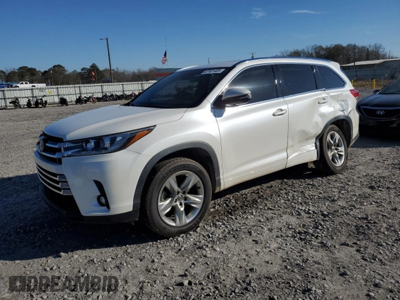 2019 Toyota Highlander Limited z VIN 5TDYZRFH4KS329505, wystawiony jako Copart lot #87901405 z przebiegiem 113 380 mil mil oraz Szkoda całkowita • Salvage title. Historia ofert i sprzedaży dostępna na DreamBid. Obrazek 1.
