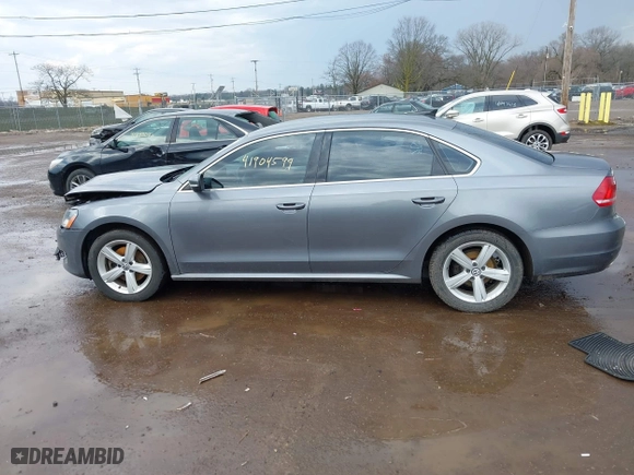 2013 Volkswagen Passat SE w/Sunroof with VIN 1VWBH7A38DC002096, listed as a IAAI auction lot 41904594 with 134,738 mi miles. Bid and sale history available at carsss.com. Image 15.