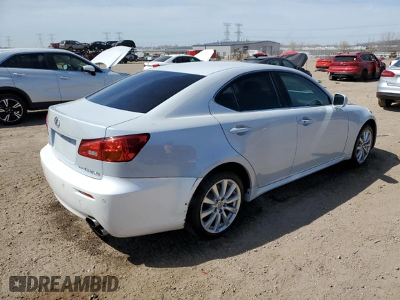 2006 Lexus IS 250 z VIN JTHCK262665007122, wystawiony jako Copart lot #53168355 z przebiegiem 177 680 mil mil oraz Szkoda całkowita • Salvage title. Historia ofert i sprzedaży dostępna na DreamBid. Obrazek 3.