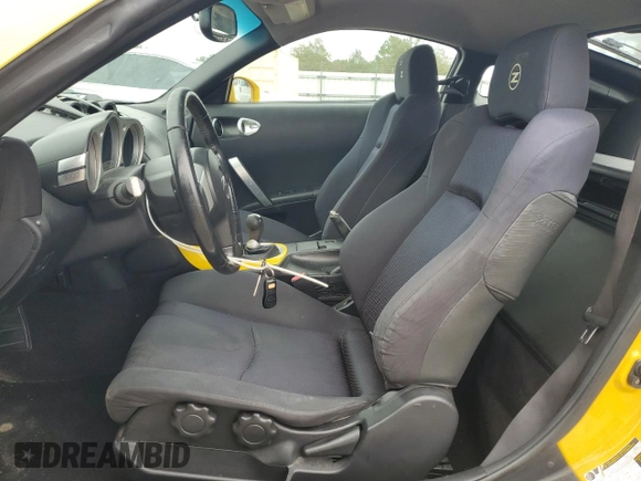 2005 Nissan 350Z Touring with VIN JN1AZ34E15M653473, listed as a Copart auction lot 80001114 with 192,727 mi miles and Non Repairable. Bid and sale history available at DreamBid. Image 7.